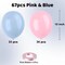Pink and Blue Latex Balloons, 67 12 Inch Pink Blue Gender Reveal Balloons